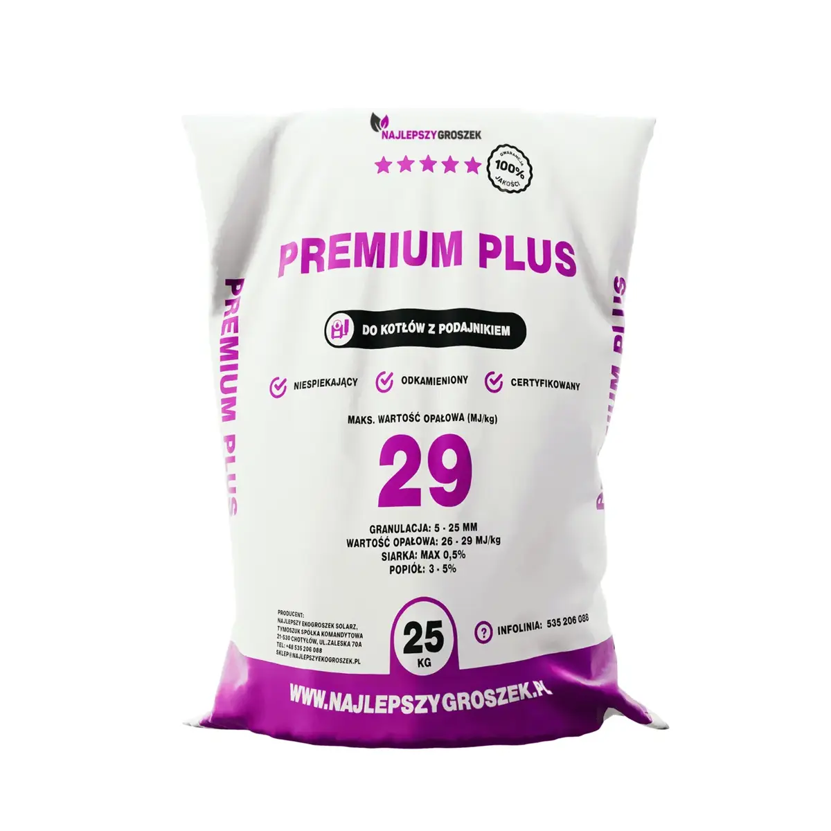 Węgiel groszek Premium Plus